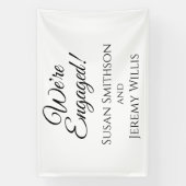 We zijn verloofd verlovingsfeest banner decoratie (Verticaal)