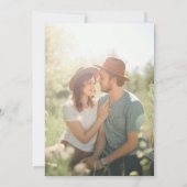 We zijn verloofd Wildbloemen Verlovingsfeest Foto Kaart (Achterkant)