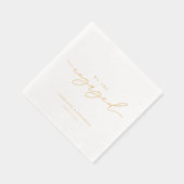 We zijn verloofde bruiloft folie servetten (Rechts)