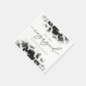 We zijn verloofde Koe Print Westerne Engagement Pa Servet (Hoek)