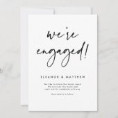 We zijn Verloving met handschrift Aankondiging (Voorkant)