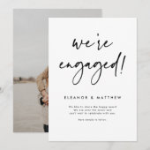 We zijn Verloving met handschrift Aankondiging (Voorkant / Achterkant)