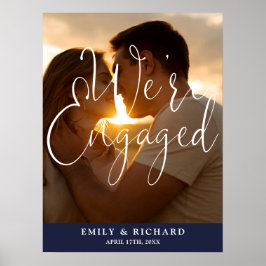 We zijn verlovingsfeest Foto Welkom Teken Poster