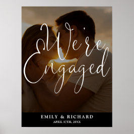 We zijn verlovingsfeest Foto Welkom Teken Poster