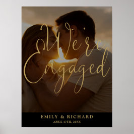 We zijn verlovingsfeest Foto Welkom Teken Poster