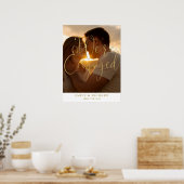 We zijn verlovingsfeest Foto Welkom Teken Poster (Keuken)