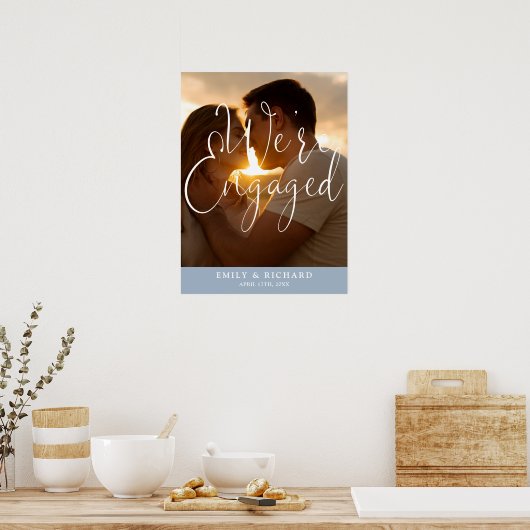 We zijn verlovingsfeest Foto Welkom Teken Poster (Keuken)