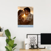 We zijn verlovingsfeest Foto Welkom Teken Poster (Thuiskantoor)