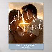 We zijn verlovingsfeest Foto Welkom Teken Poster (Voorkant)