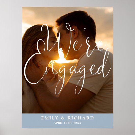 We zijn verlovingsfeest Foto Welkom Teken Poster (Voorkant)