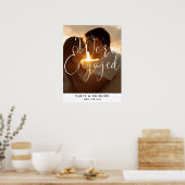 We zijn verlovingsfeest Foto Welkom Teken Poster (Keuken)