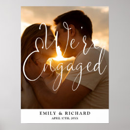 We zijn verlovingsfeest Foto Welkom Teken Poster