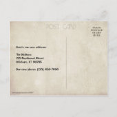 We zijn verplaatst aankondigingskaart (Achterkant)