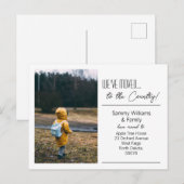 We zijn verplaatst... Moderne nieuwe adresfoto Aankondigingskaart (Voorkant / Achterkant)