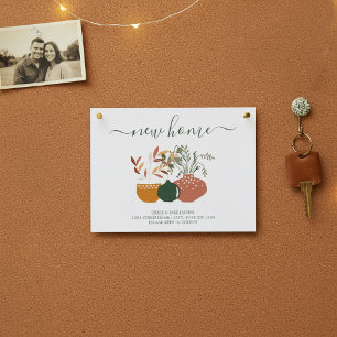 We zijn verplaatst, nieuwe adresaankondigingskaart aankondigingskaart