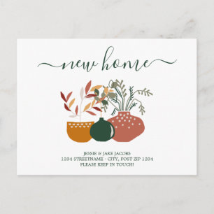 We zijn verplaatst, nieuwe adresaankondigingskaart aankondigingskaart