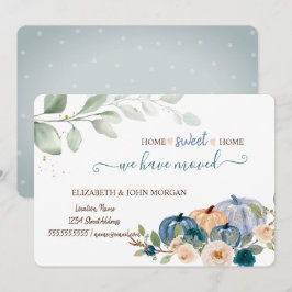 We zijn verplaatst, Waterverf pompoen, bloemen, bl