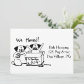 We zijn vertrokken. aankondiging (Staand voorkant)