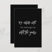 we zijn volwassen met de schade die we niet hebben bedankkaart (Voorkant / Achterkant)