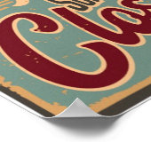 We zijn  voor een gesloten Business Retro Poster (Hoek)