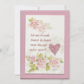 We zijn vrienden gezegde-gekleurde kunst Flat Note Notitiekaartje (Voorkant)