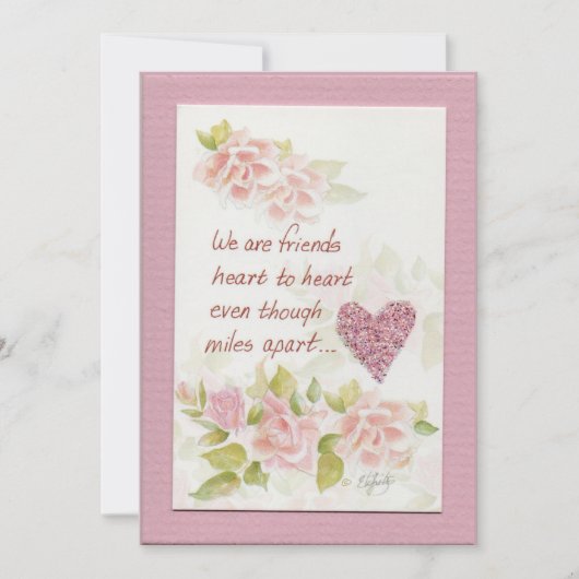 We zijn vrienden gezegde-gekleurde kunst Flat Note Notitiekaartje (Voorkant)