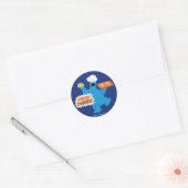 We zijn vrienden | Verse koekjes! Ronde Sticker (Envelop)