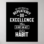 We zijn wat we herhaaldelijk Motivatie prijsopgave Poster (Voorkant)