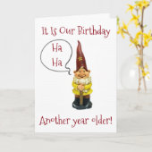 "WE" ZIJN WEER EEN JAAR OUDER-GELUKKIGE WEDERZIJDS KAART (Gele Bloem)