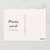 We zijn weer verhuisd grappige bewegende aankondig briefkaart (Achterkant)