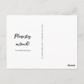 We zijn weer verhuisd grappige bewegende aankondig briefkaart (Achterkant)