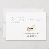 We zijn weer verhuisd Grappige nieuwe adres verhui (Achterkant)