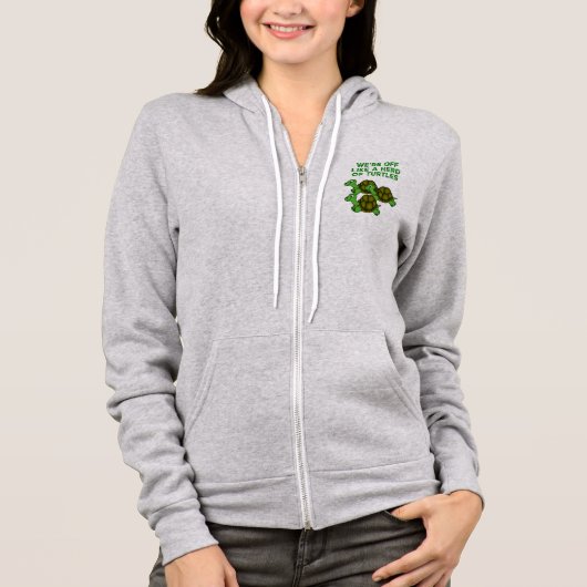 We zijn weg als een Herd van Turtles Funny design Hoodie (Voorkant)