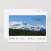 We zijn weggelopen! Bergen die gewoonte worden gen Aankondigingskaart (Voorkant / Achterkant)