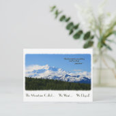 We zijn weggelopen! Bergen die gewoonte worden gen Aankondigingskaart (Staand voorkant)