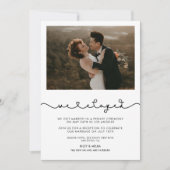 We zijn weggelopen Cute verbindend hart lettertype Kaart (Voorkant)