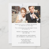 We zijn weggelopen en nu gaan we dat vieren Uitnod Kaart (Achterkant)