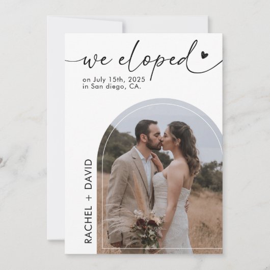 We zijn weggelopen en nu gaan we dat vieren Vlucht Kaart (Voorkant)