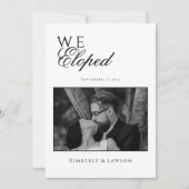 We zijn weggelopen Fotokaart Wegloopaankondiging Kaart (Voorkant)