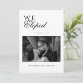We zijn weggelopen Fotokaart Wegloopaankondiging Kaart (Staand voorkant)
