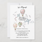 We zijn weggelopen - Huwelijksuitnodigingen met fo Kaart (Voorkant)