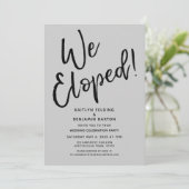 We zijn weggelopen! Informele grijze nasmaak van h Kaart (Staand voorkant)