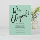 We zijn weggelopen! Informele groene nasleep van h Kaart (Staand voorkant)