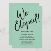 We zijn weggelopen! Informele groene nasleep van h Kaart (Voorkant / Achterkant)