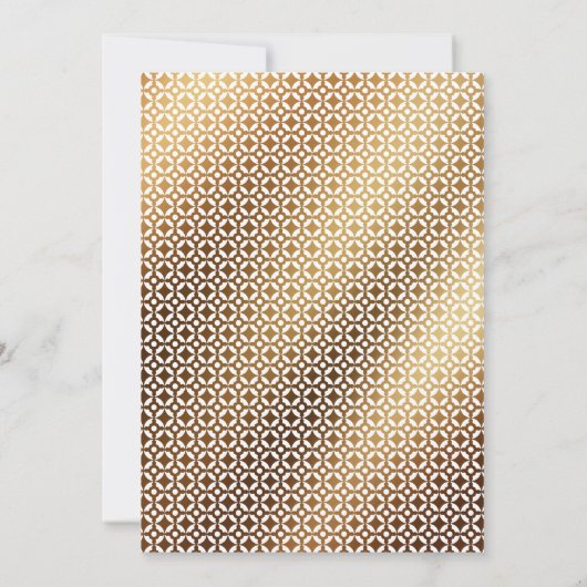 We zijn weggelopen! Minimalistische gouden kalligr Kaart (Achterkant)