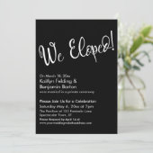 We zijn weggelopen! Moderne zwarte nasleep van het Kaart (Staand voorkant)