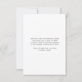 We zijn weggelopen | Penseel Script huwelijksaanko Bedankkaart (Achterkant)