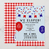 We zijn weggelopen! Picknickfeest BBQ Barbecue Bru Kaart (Voorkant / Achterkant)