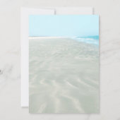 We zijn weggelopen! Strand evenement met rimpelend Kaart (Achterkant)