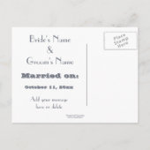 We zijn weggelopen toen de Romantische Bergen Aankondigingskaart (Achterkant)